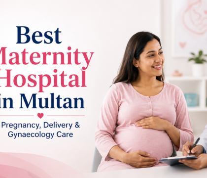 Pregnant woman consulting a female doctor at Ijaz Hospital Multan for maternity, delivery and gynaecology care